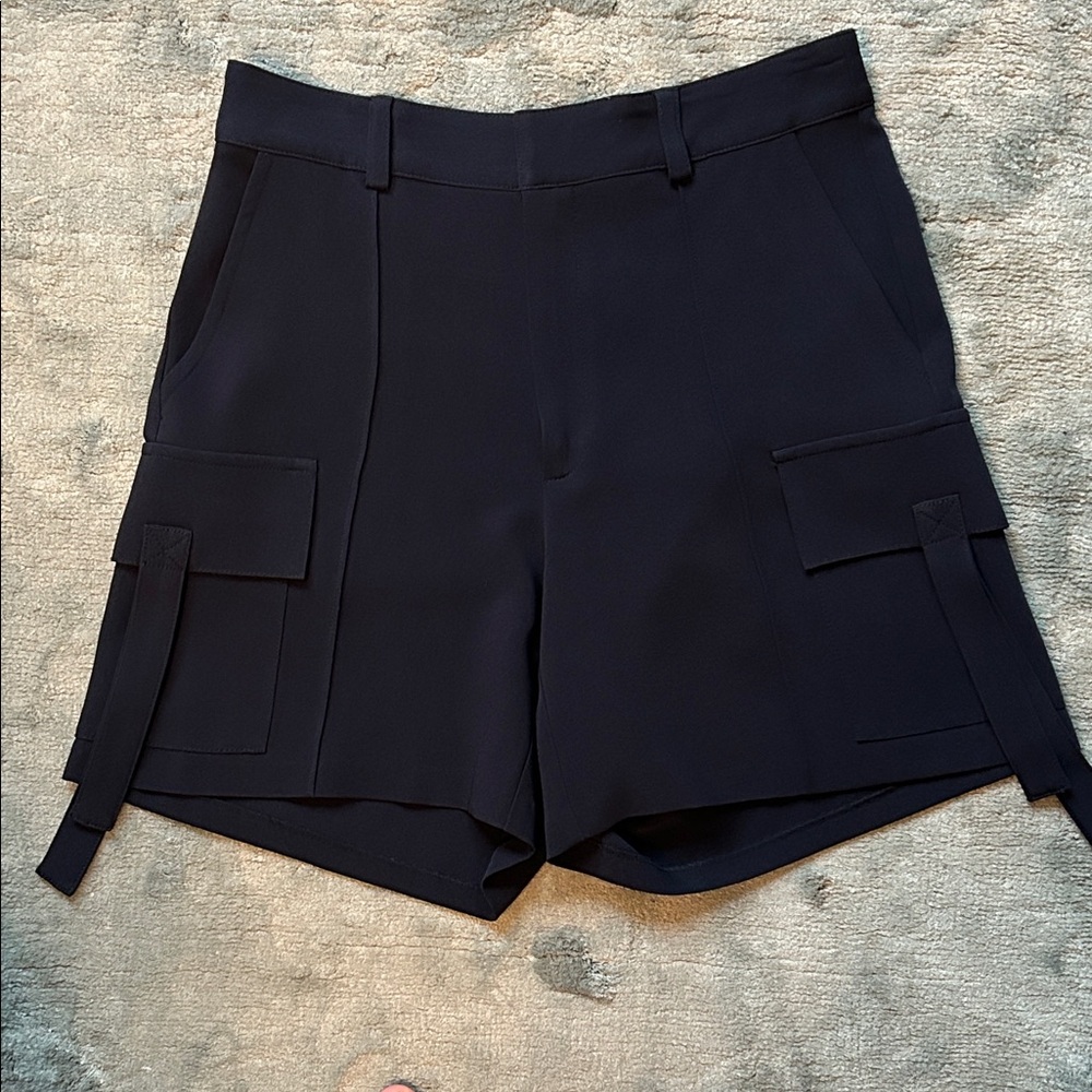 Cinq a Sept Navy Cargo Dress Short